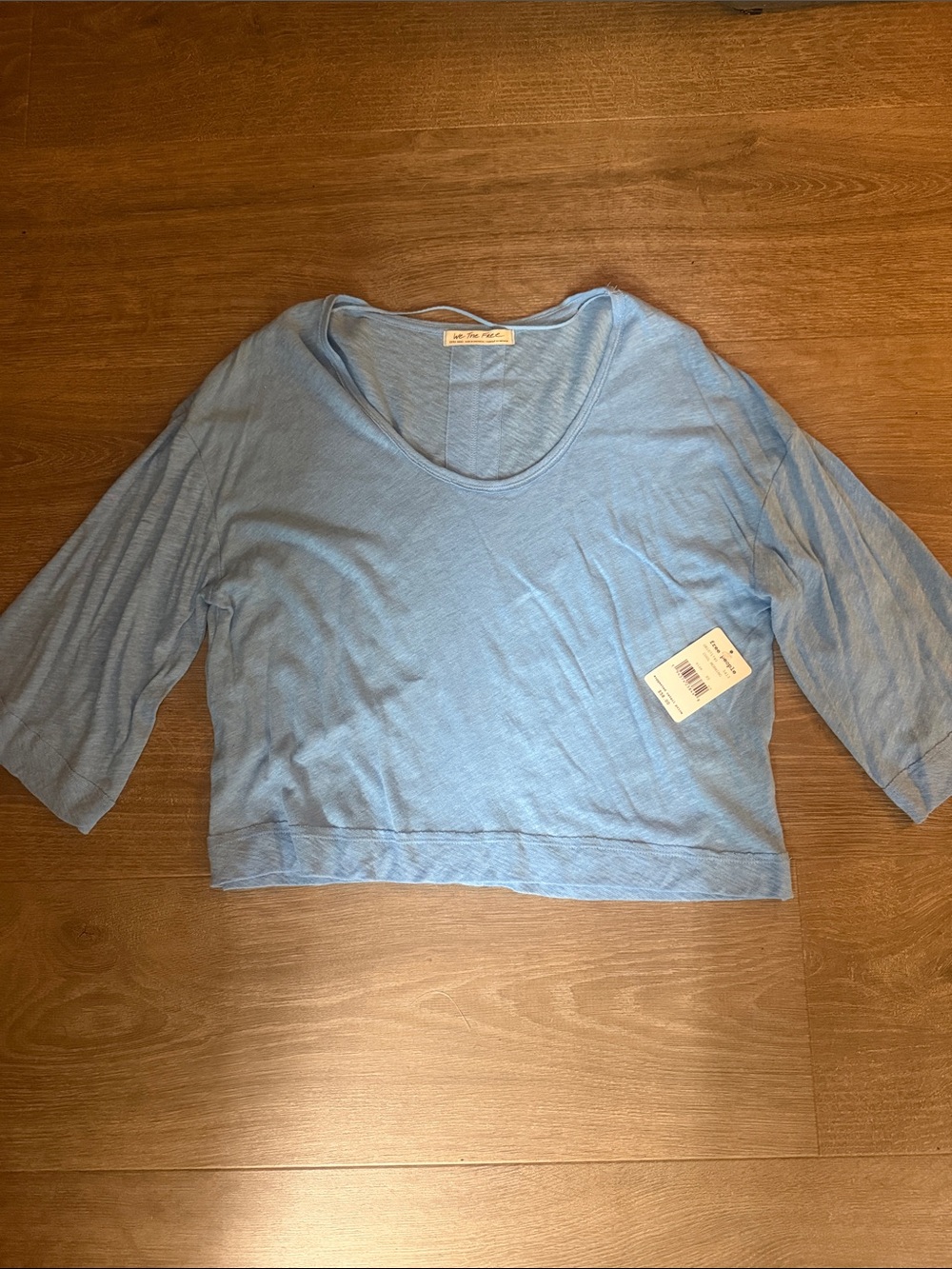 Light Blue Free People Top new w/ tags.